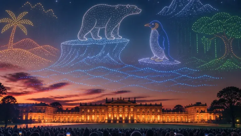 Drone light show will project wildlife above Wentworth Woodhouse