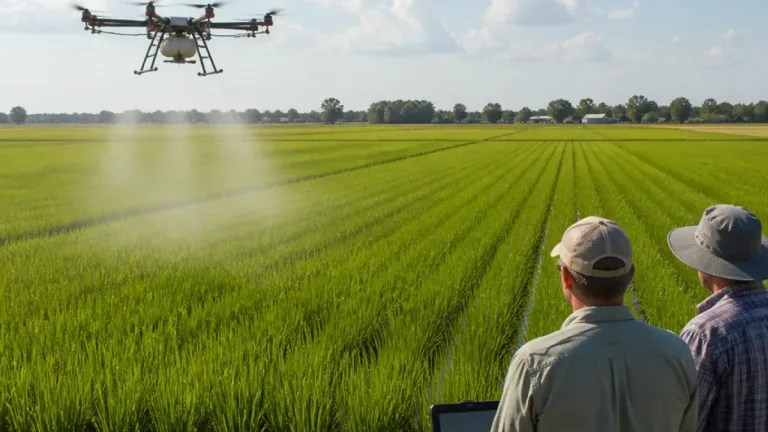 LSU AgCenter demonstrates spray and crop-mapping drones in Louisiana