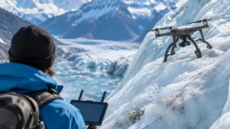 Ice Dart drone completes 24 glacier landings on slopes as steep as 58 degrees