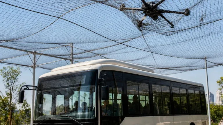 Anti-drone net stops FPV attack on bus in Zaporizhzhia, official says