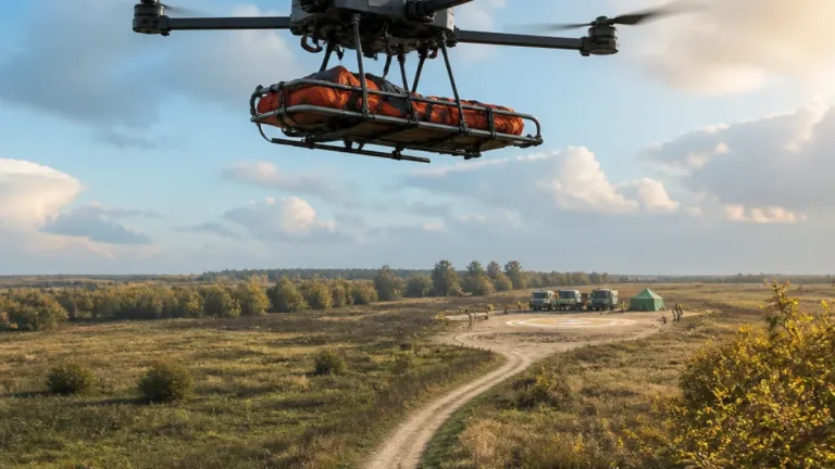 Ukraine uses heavy drone to evacuate wounded soldier from blocked position