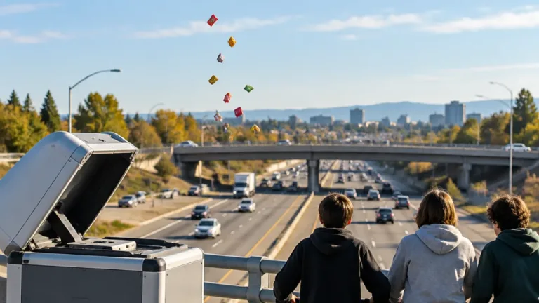 O’Fallon police drone helps locate juveniles dropping candy onto I-70